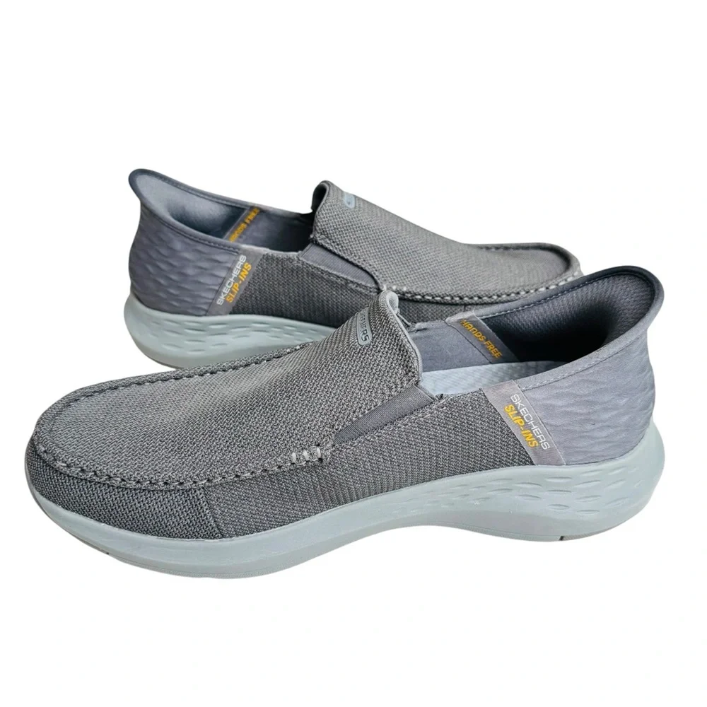 Skechers Hands Free Slip-Ins Gray Loafers Comfort Shoes Men’s US 11.5 EU 45